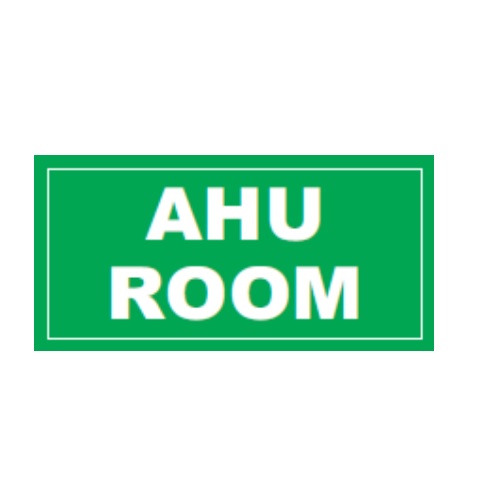 Usha Armour AHU Room Signage, Size: 10 x 6 Inch